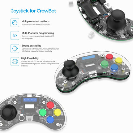 CrowBot BOLT – Programmierbares Smart Robot Car Kit (mit Joystick)
