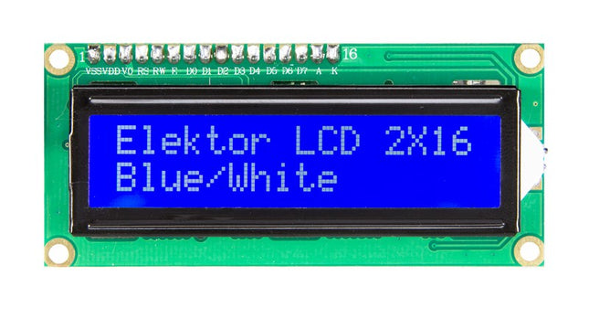 2x16 Character LCD Module (blue/white)