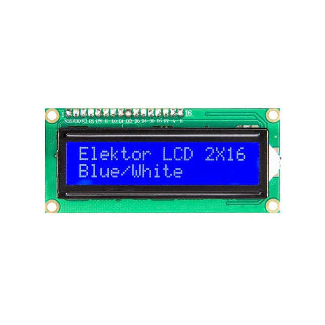 2x16 Character LCD Module (blue/white) - Elektor
