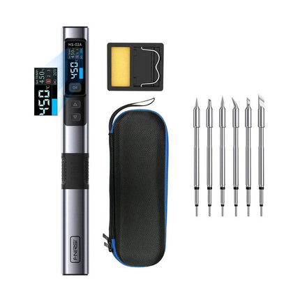 FNIRSI HS-02A Smart-Lötkolben (inkl. 6 Lötspitzen)
