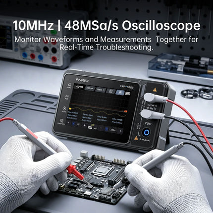 FNIRSI TMP-610S (3-in-1) Multimeter (60.000 Counts) + Oszilloskop + Signalgenerator