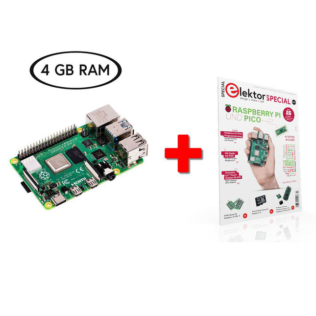 Bundle: Raspberry Pi 4 (4 GB) + Raspberry Pi und Pico Special