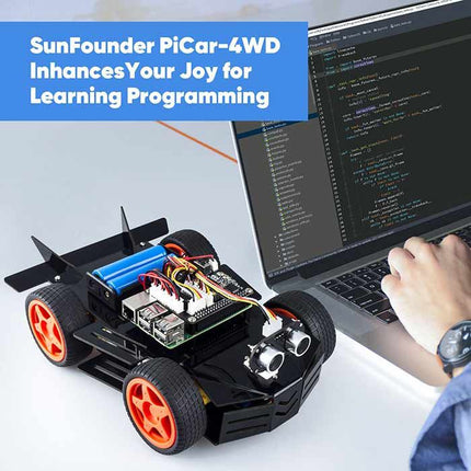 SunFounder PiCar-4WD Raspberry Pi Car Robot Kit