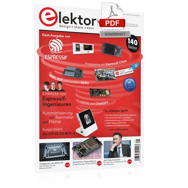 Elektor Special: Gastausgabe von Espressif 2023 (PDF) - Elektor