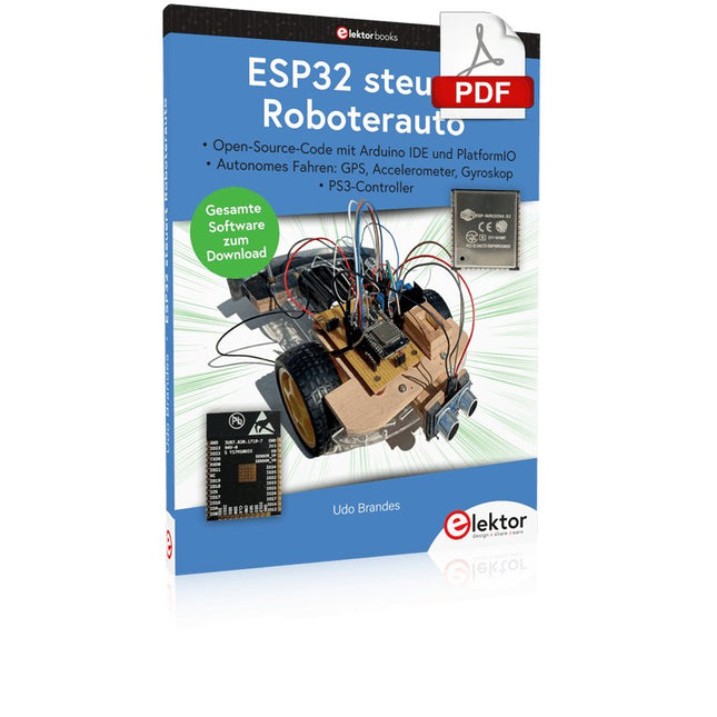 ESP32 steuert Roboterfahrzeug (PDF) - Elektor