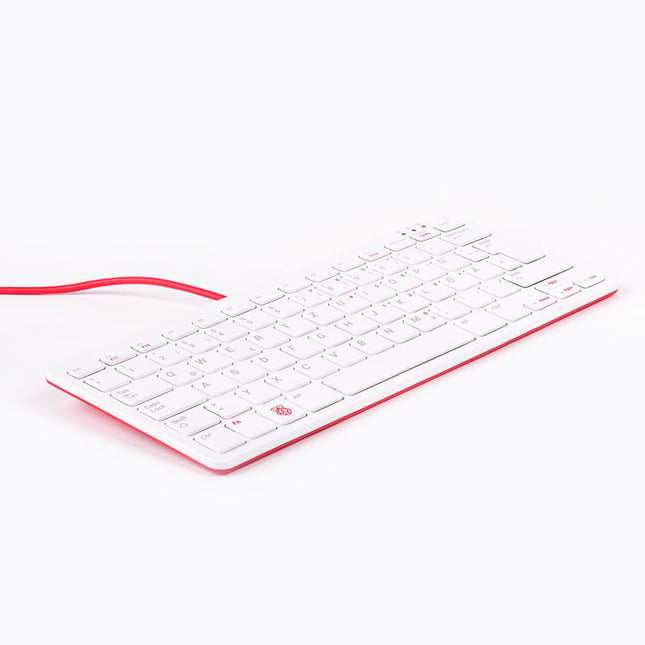 Official Raspberry Pi DE Keyboard (white/red)