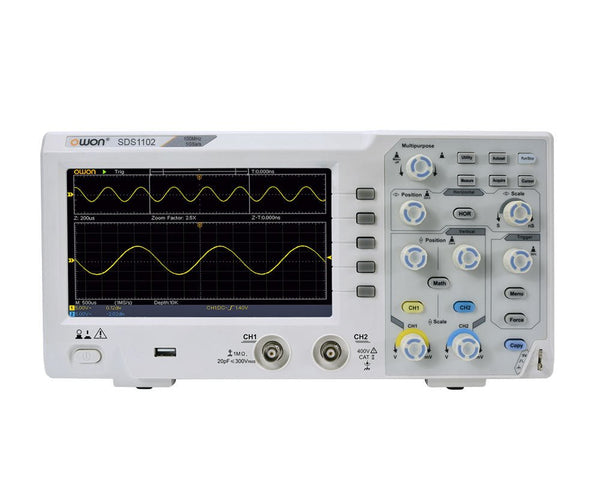 OWON SDS1102 2-Kanal Oszilloskop (100 MHz)