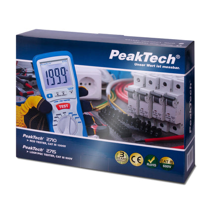 PeakTech 2710 Digital RCD Tester