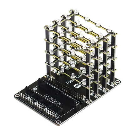 SB Components Raspberry Pi Pico LED Cube (4x4x4 Grüne LEDs)