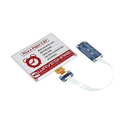Waveshare 5.83" 3 - color E - Ink Display HAT for Raspberry Pi Pico (648x480) - Elektor