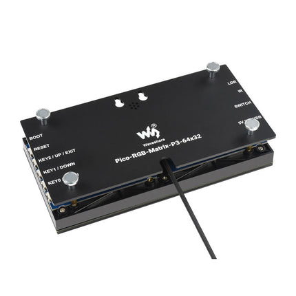 Waveshare RGB Full - Color Multi - Features Digital Clock for Raspberry Pi Pico (64x32) - Elektor